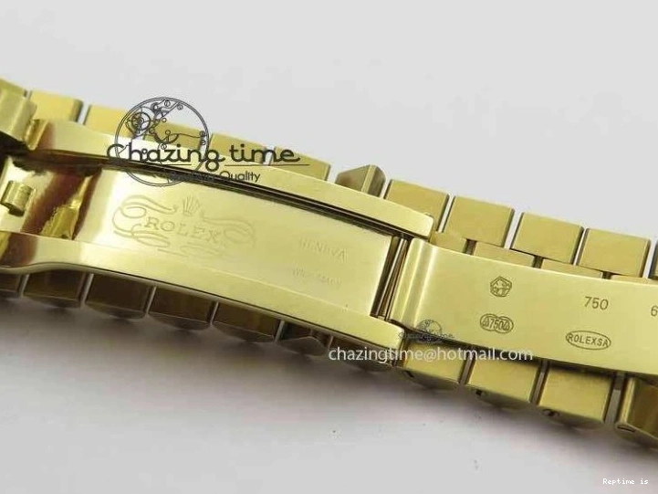 0106 Day Date 40mm YG BP Maker Best Edition Black Dial Diamond Bezel On YG Bracelet A Soft 3681